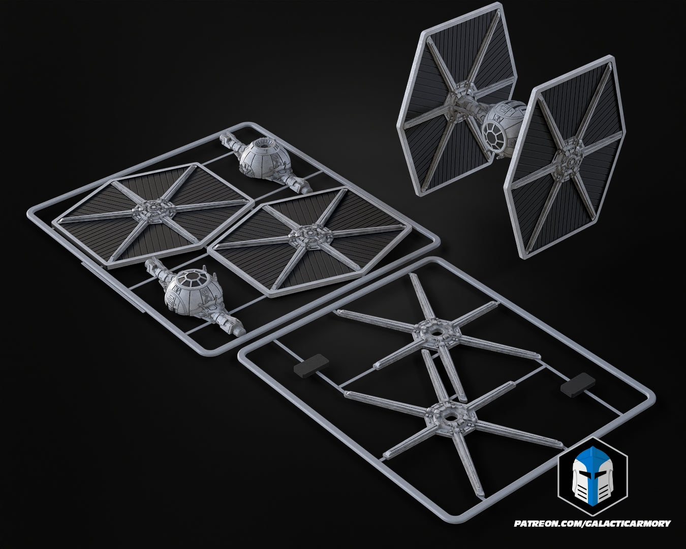 Star Wars TIE Fighter Kit Card
