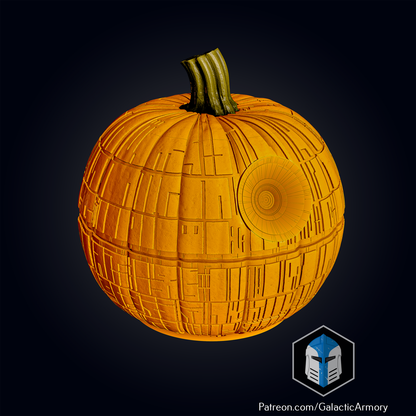 Death Star Pumpkin Candy Bowl