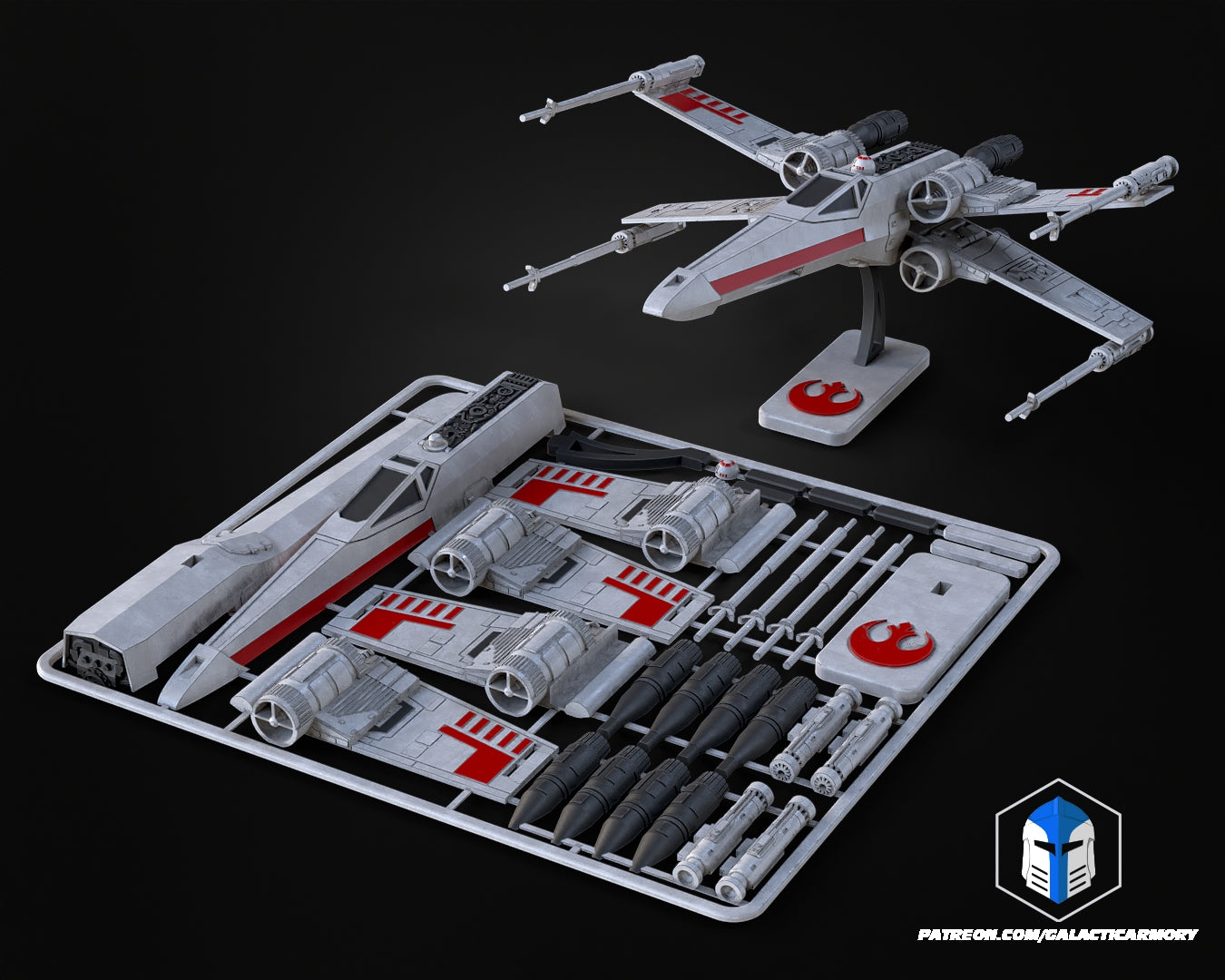 Star Wars X-Wing Kit Card